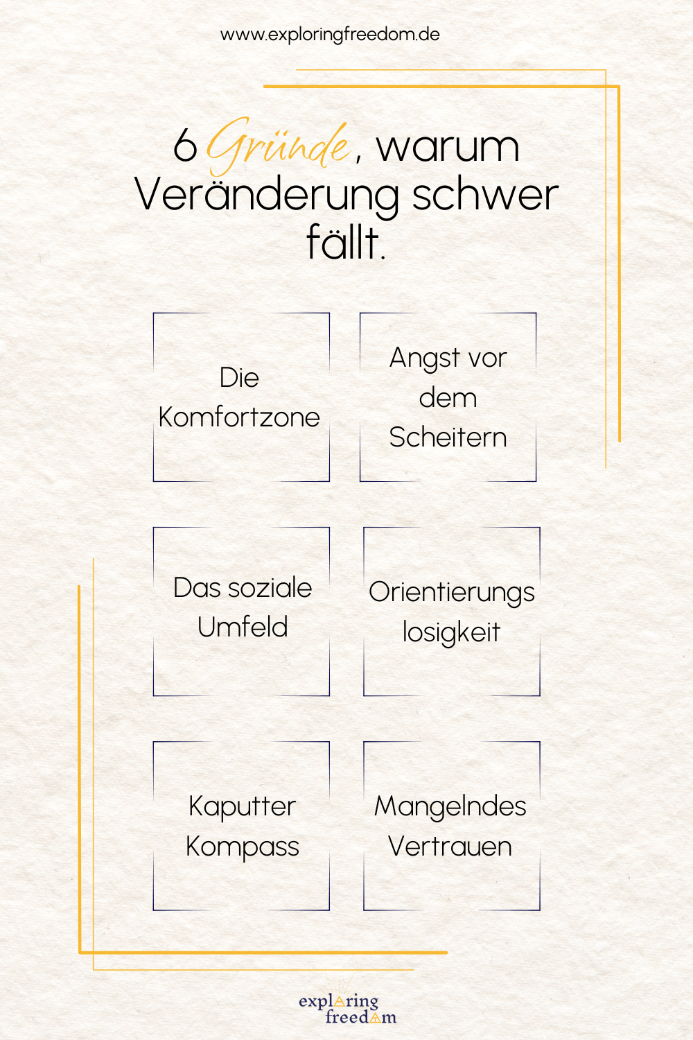 Warum ist Veränderung schwer?