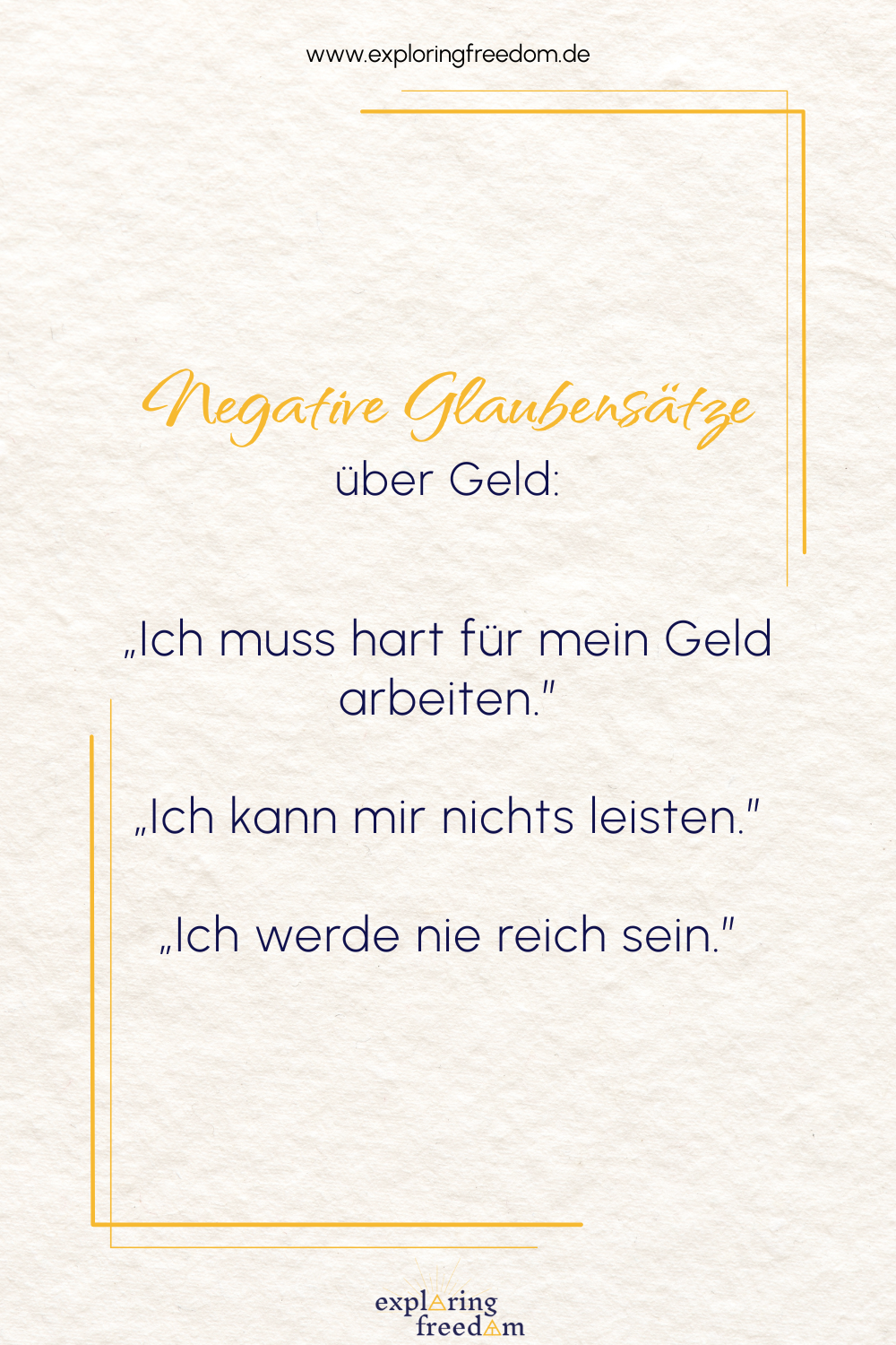 Geldblockaden erkennen und auflösen für ein positives Money Mindset