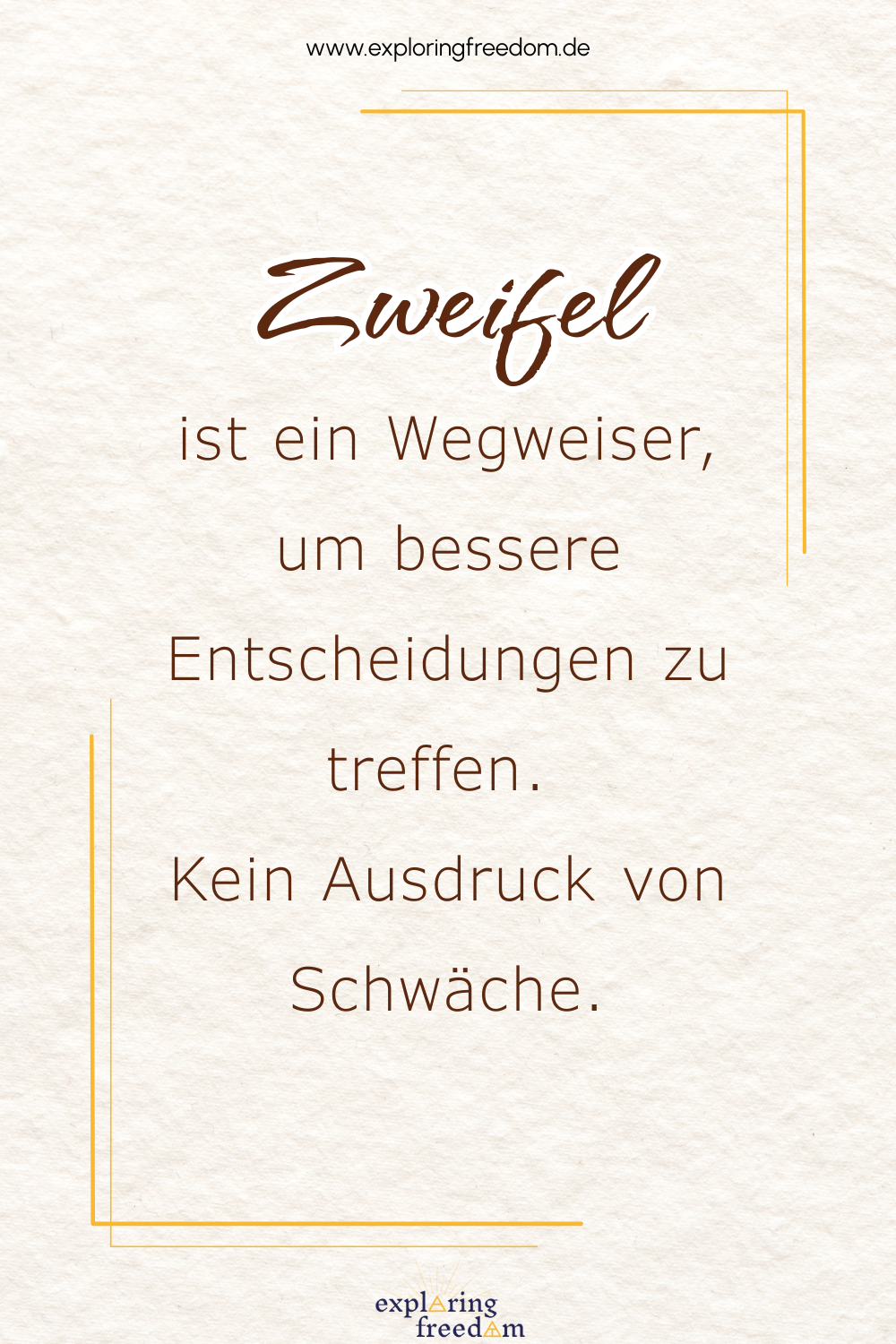 Klarheit gewinnen: Zweifel als Wegweiser verstehen