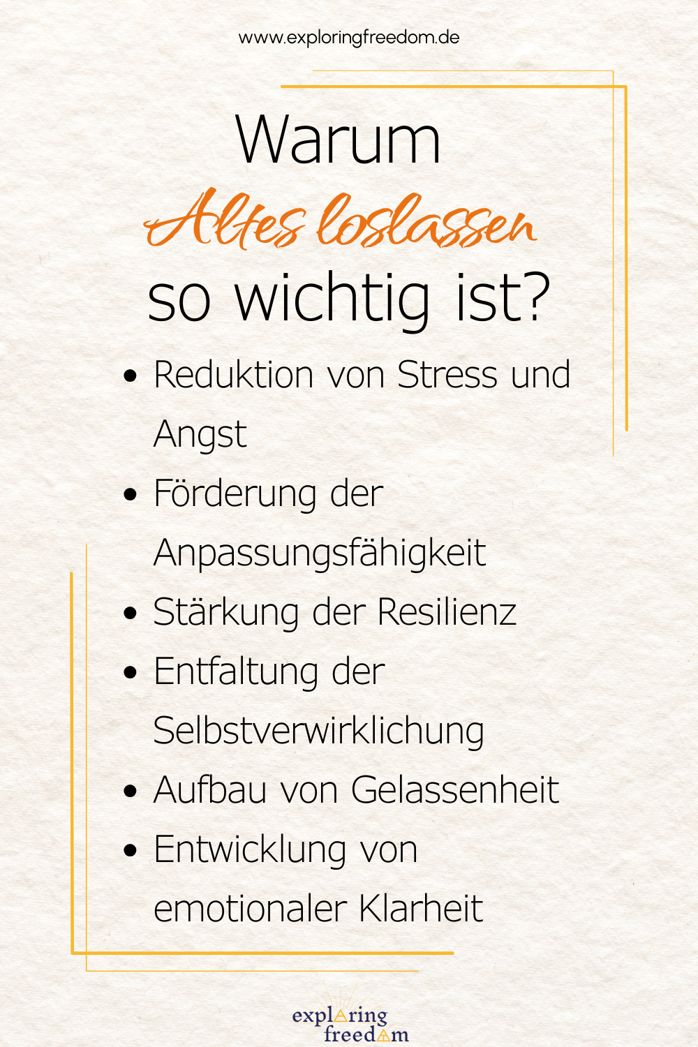 Altes loslassen: 8 praktische Tipps, um emotionalen Ballast hinter dir zu lassen