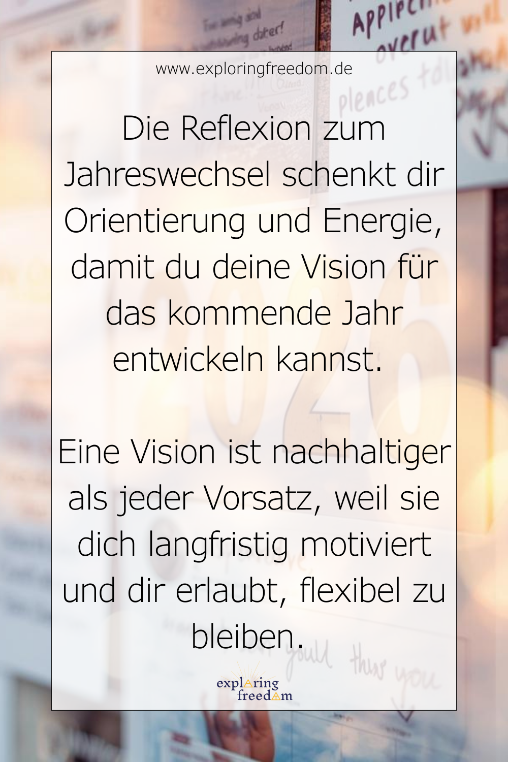 Gut ins neue Jahr starten: 15 Reflexionsfragen zum Jahreswechsel – finde deine Vision für 2026