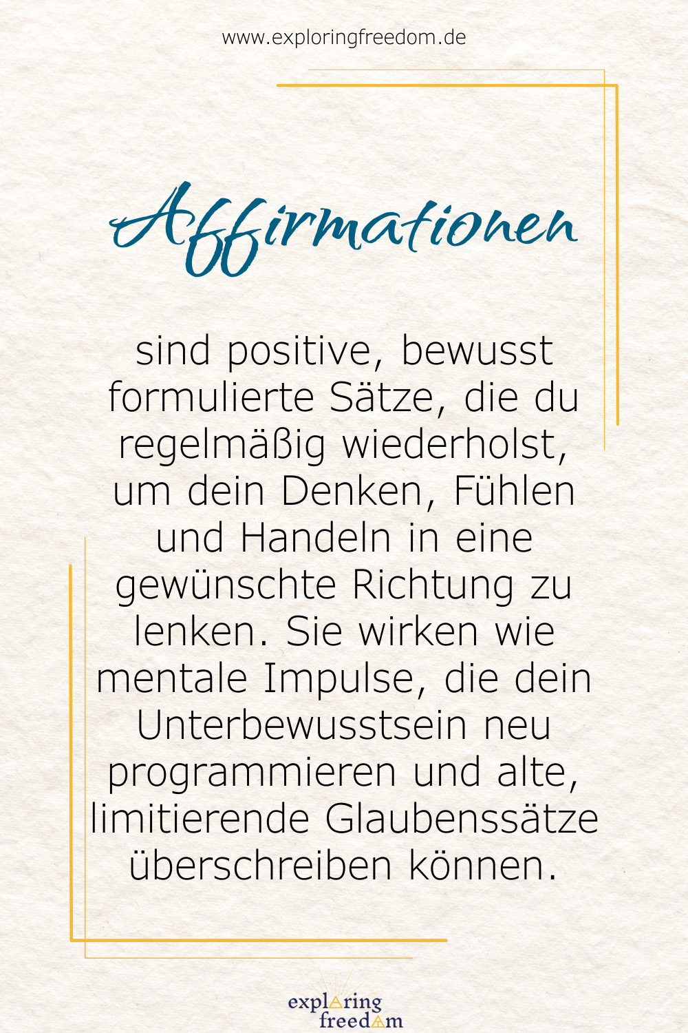 Positive Affirmationen: Wie sie wirken – und wie sie sich von Manifestieren und Visualisieren unterscheiden