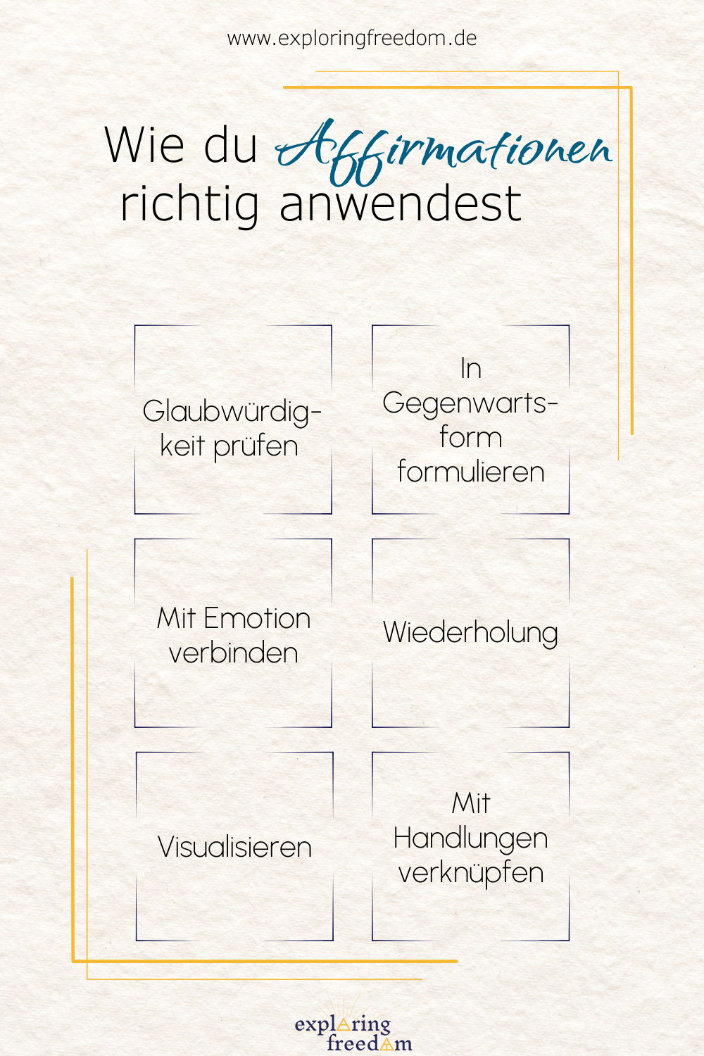 Positive Affirmationen: Wie sie wirken – und wie sie sich von Manifestieren und Visualisieren unterscheiden